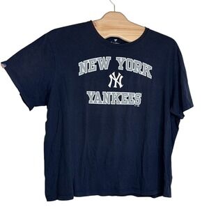 Fanatics New York‎ Yankees T-Shirt 3XB Navy Blue Short Sleeve Graphic MLB Tee